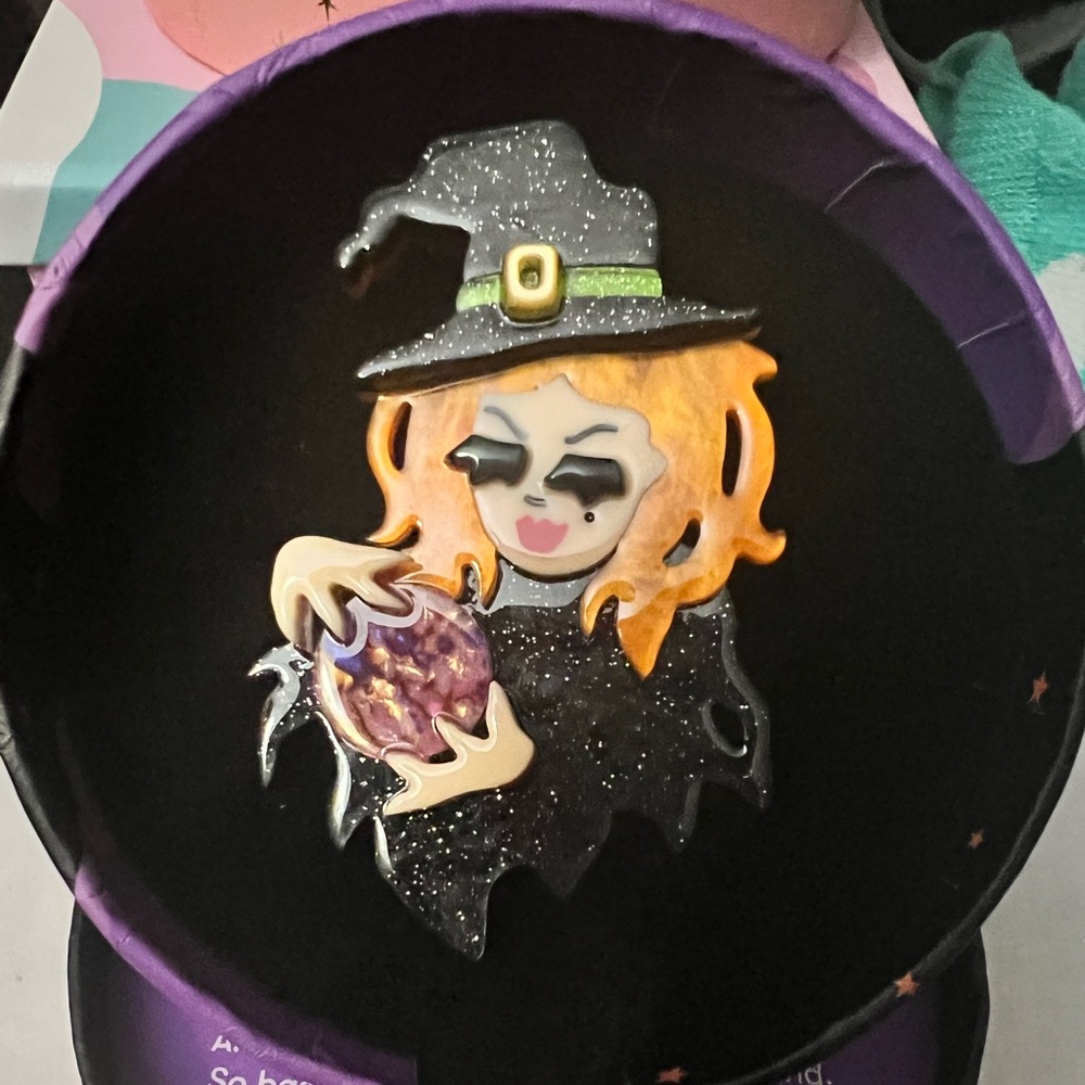 Erstwilder Not So Wicked acrylic brooch
